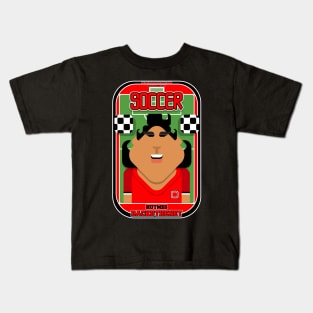 Soccer/Football Red and Black - Nutmeg Backothenet - Indie version Kids T-Shirt